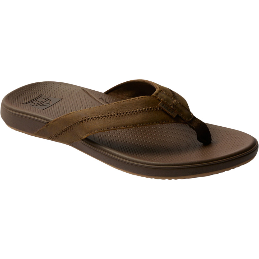 2026 Reef M&auml;nner Flip-Flops Cushion Phantom Leather 2.0 CJ6205 - Toffee